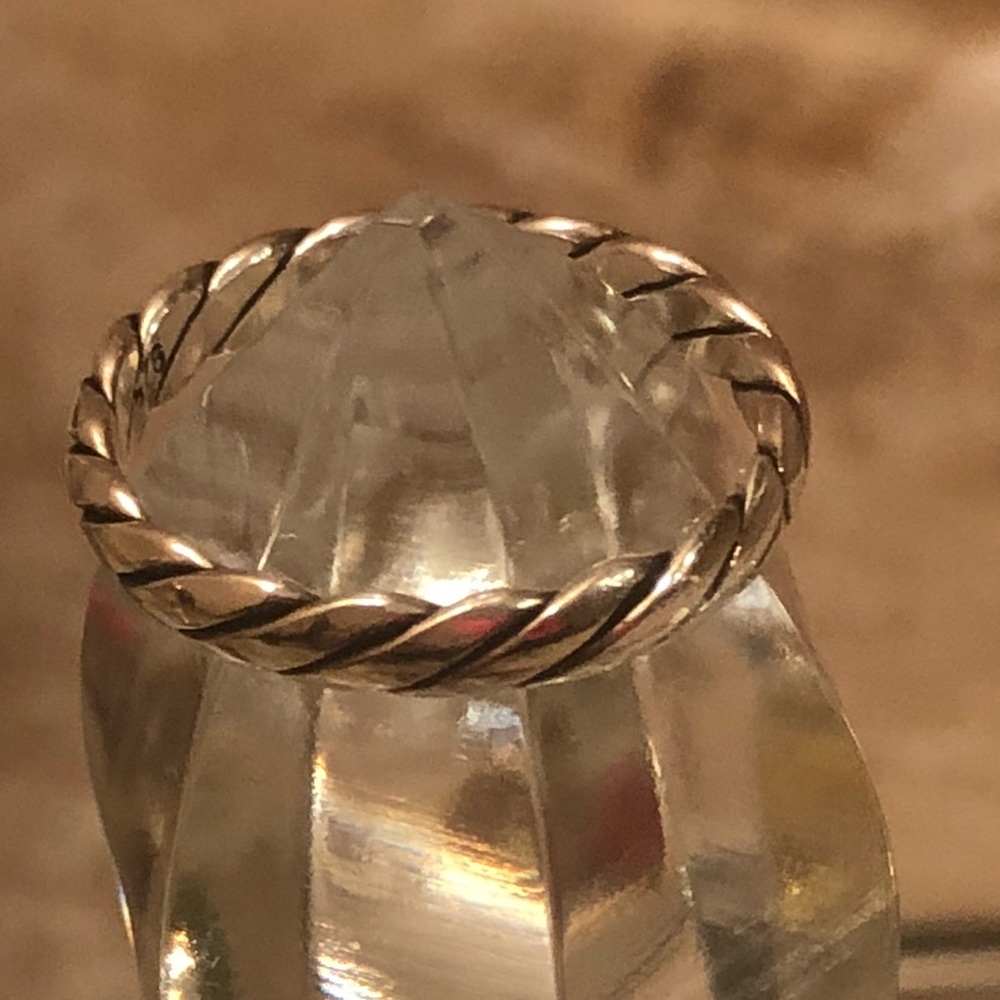Sterling Silver Twisted Band ~